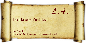 Lettner Anita névjegykártya